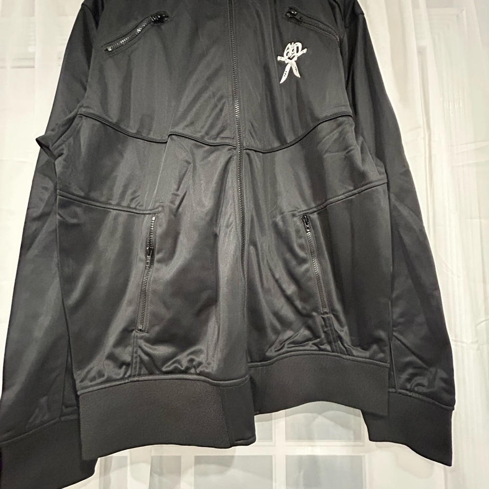 NWT Mens XXL Black Bomber Jacket Artful Dodger - Picture 4 of 12